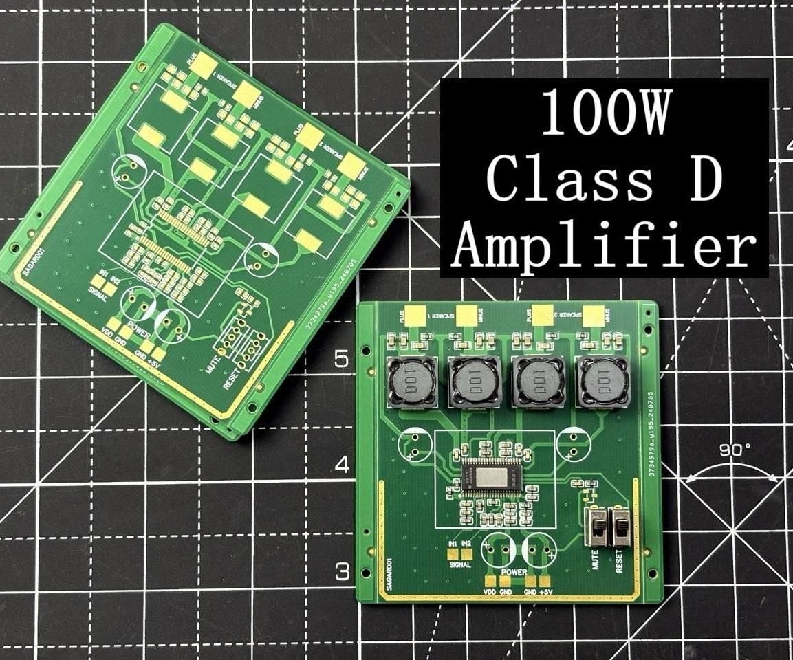 I Built a 100W Stereo Class-D Amplifier Using TPA3221