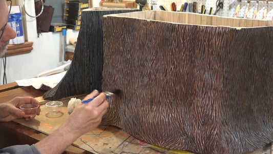 Dry Brush a Coat of Copper Paint