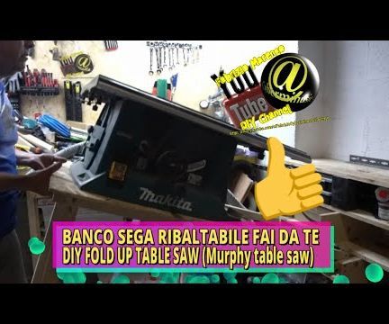 How to Build DIY Fold Up Table Saw Stand (Murphy Table Saw)