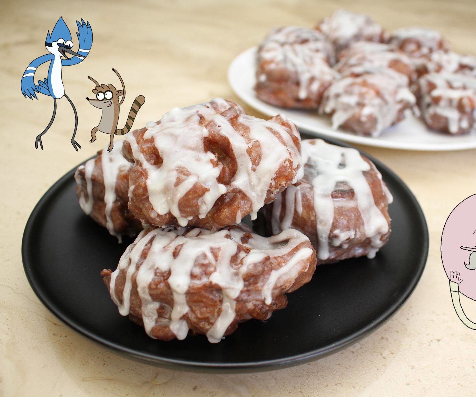 Double Glazed Apple Fritters (The Regular Show)