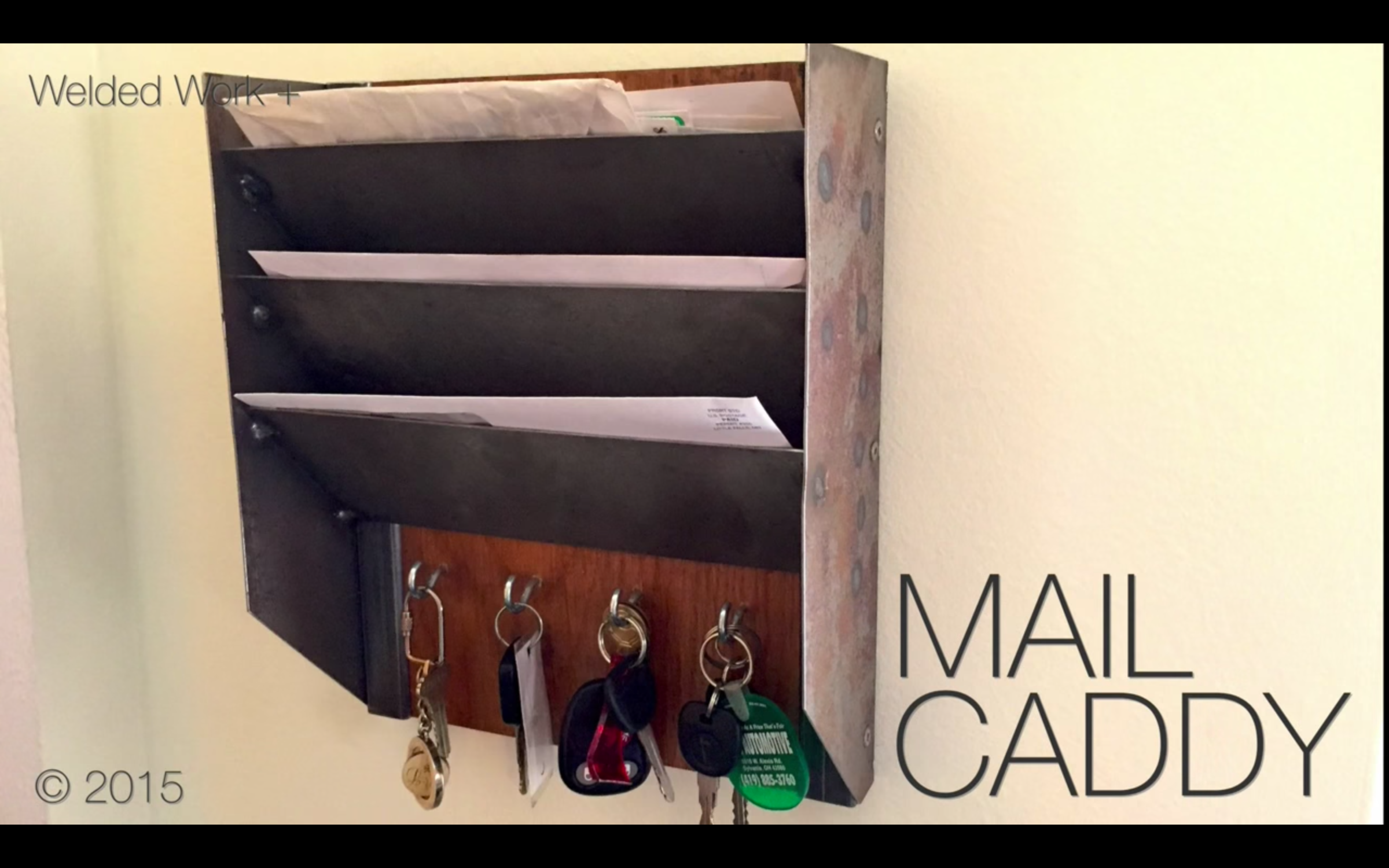 Steel & Wood Mail & Key Organizer 9 Steps (with Pictures) Instructables