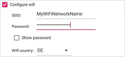 Configure the Advanced Options