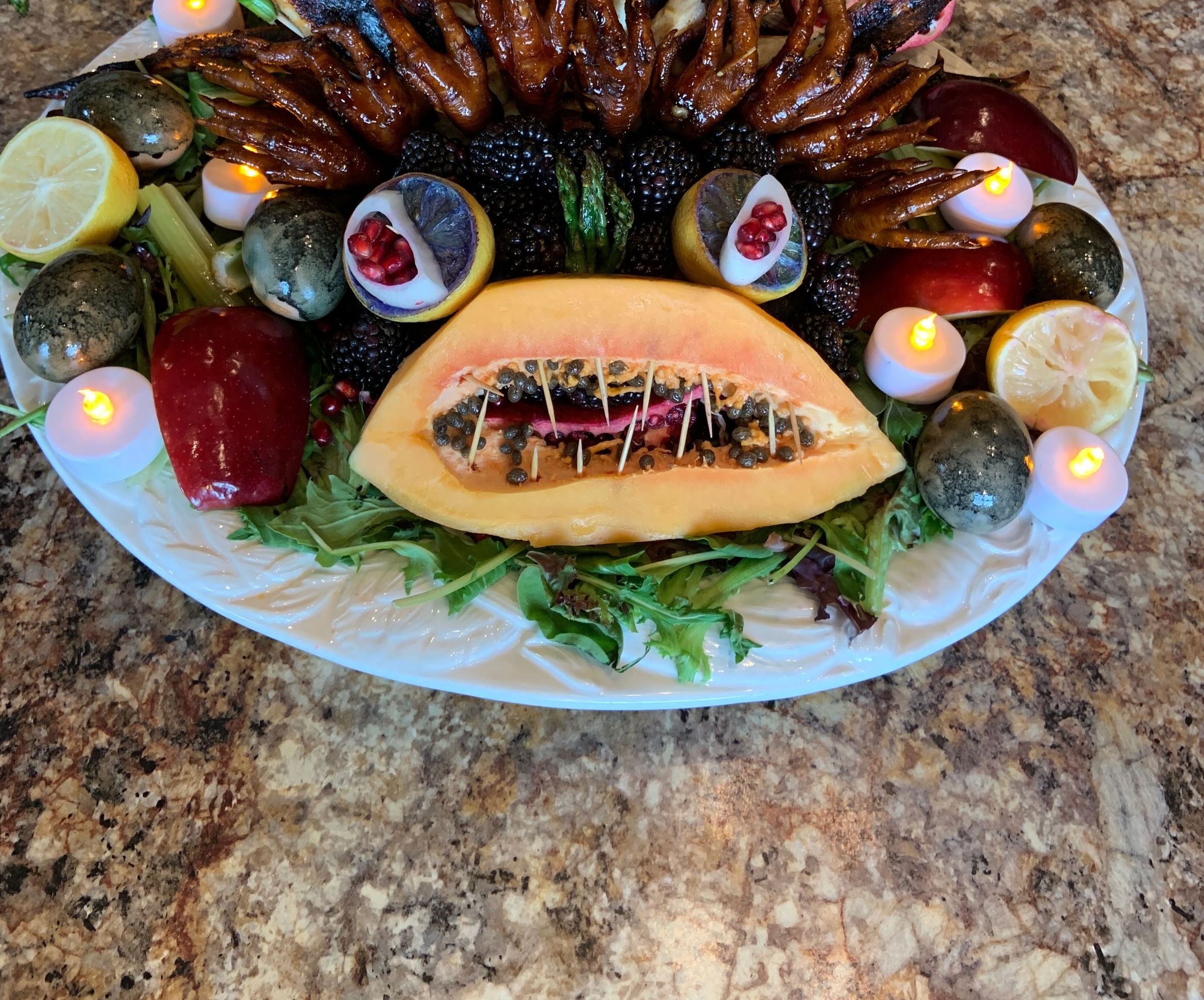 Alien Entrée AKA Honey Spiced Chicken