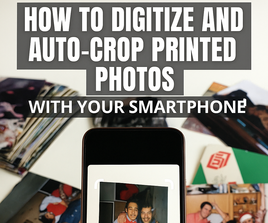 How to Digitize and Auto-Crop Printed Photos With Your Smartphone Free