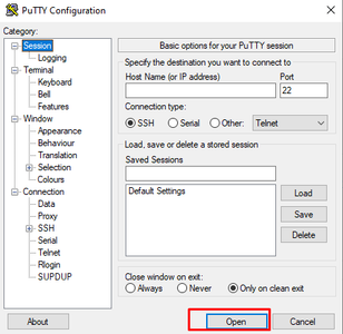 Start Connection: