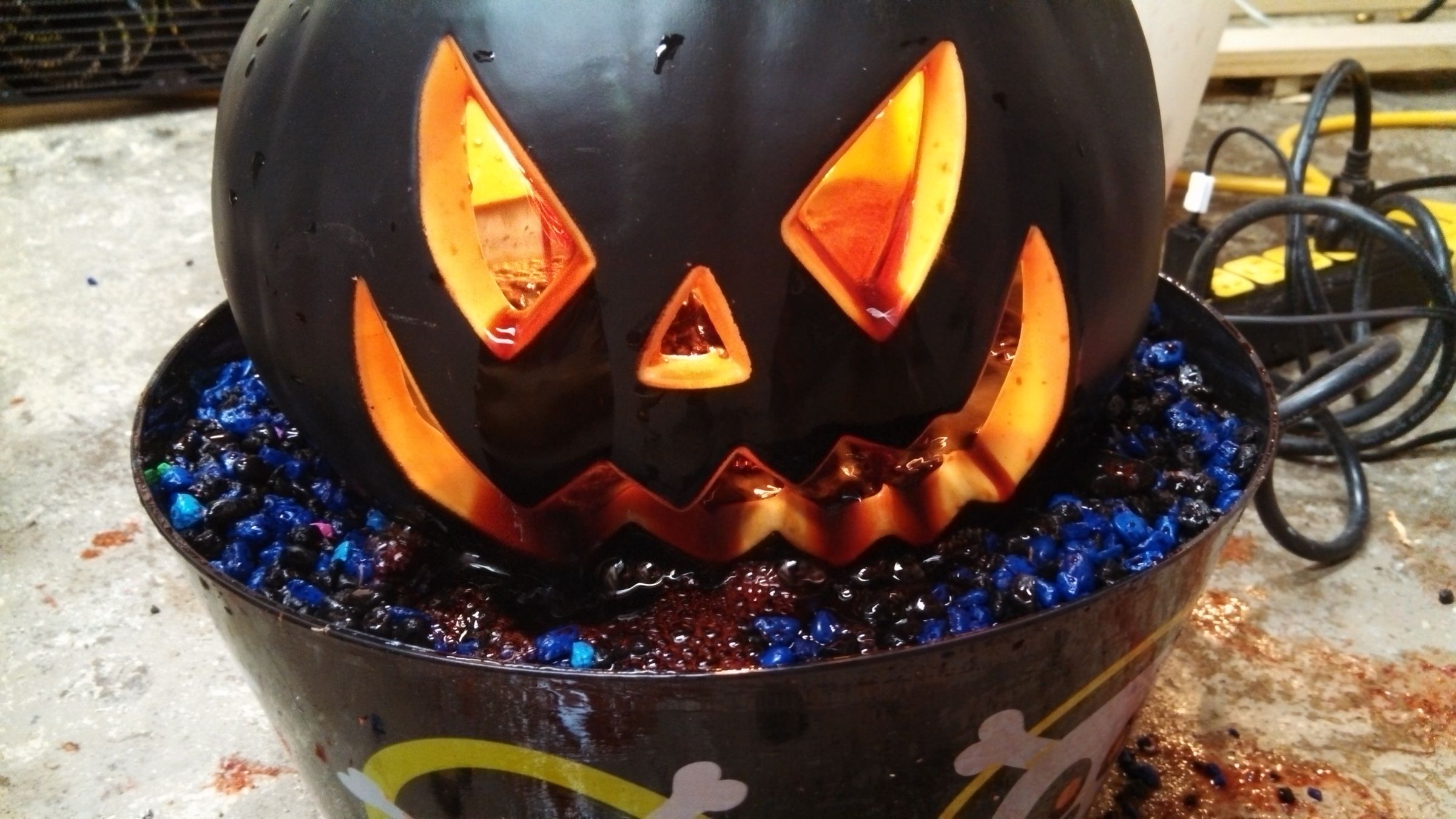 Bloody Pumpkin Fountain