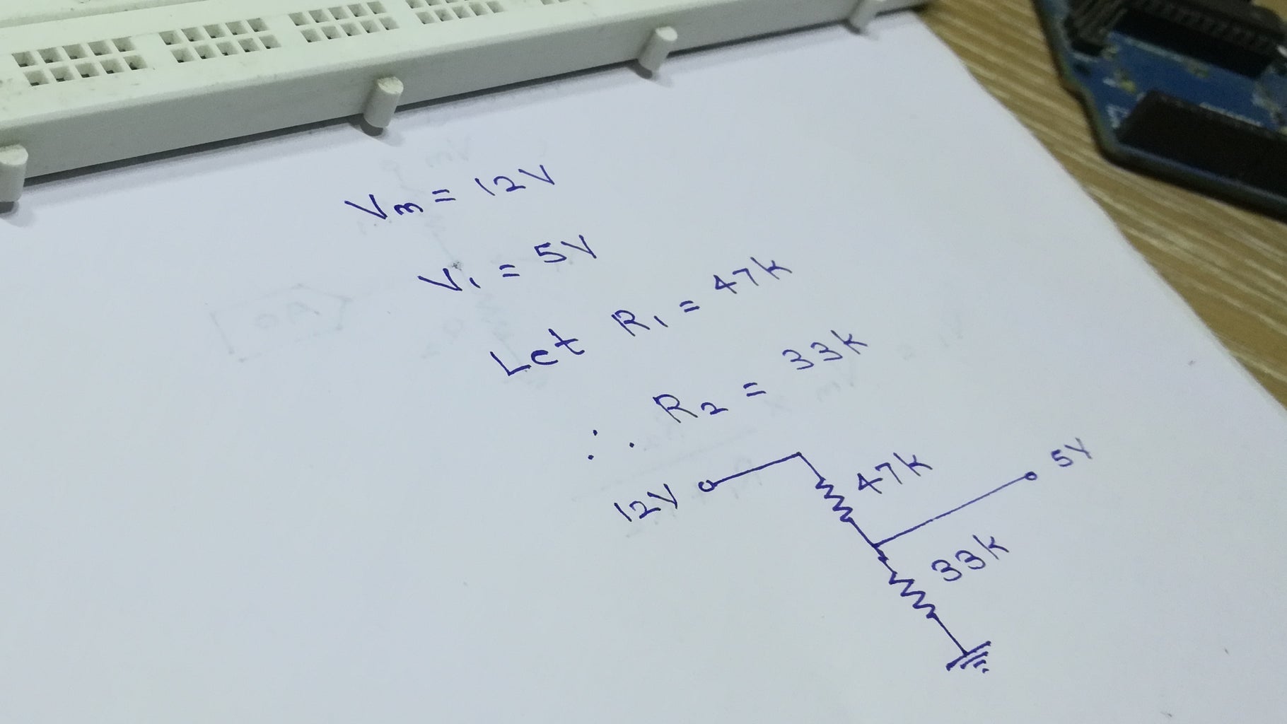 Building the Voltage Divider