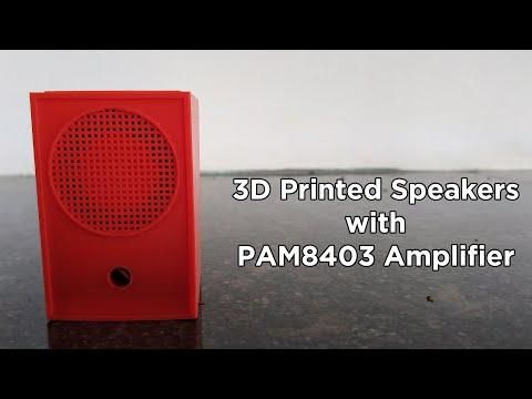 How to Make a 3D Printed Speaker Using PAM8403 Amplifier