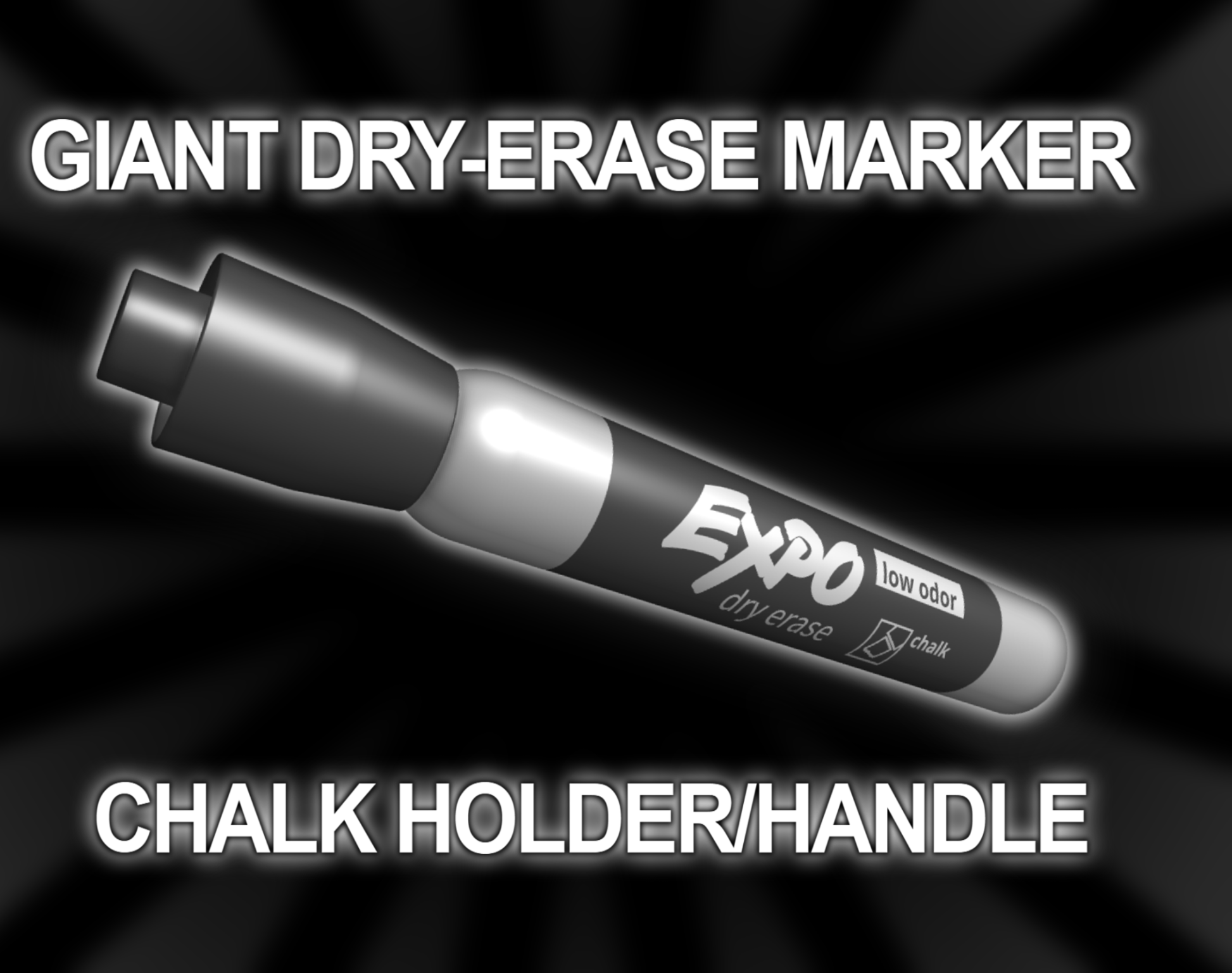Giant Dry-Erase Marker Chalk Holder!