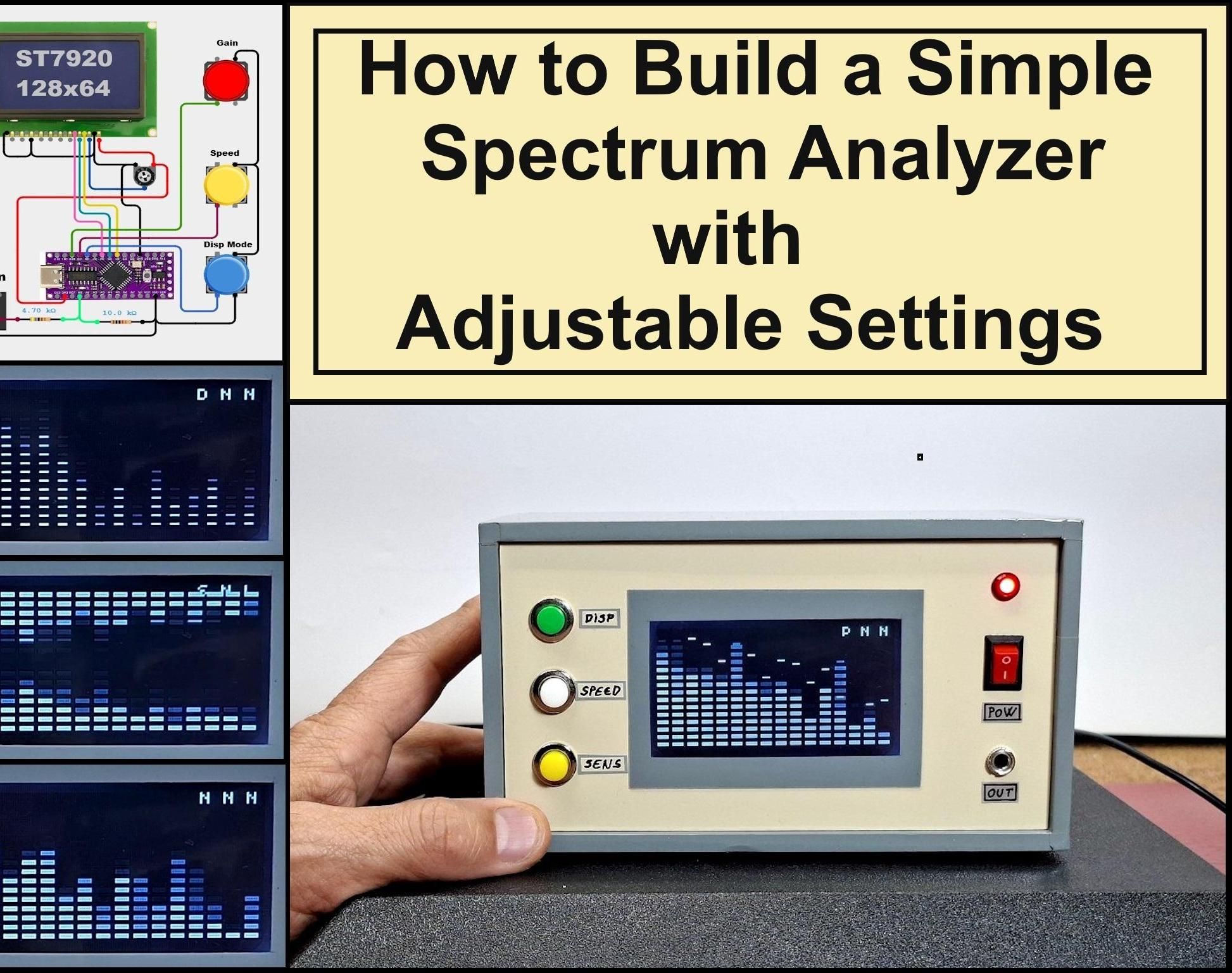 How to Build a Simple Audio Spectrum Analyzer With Adjustable Settings