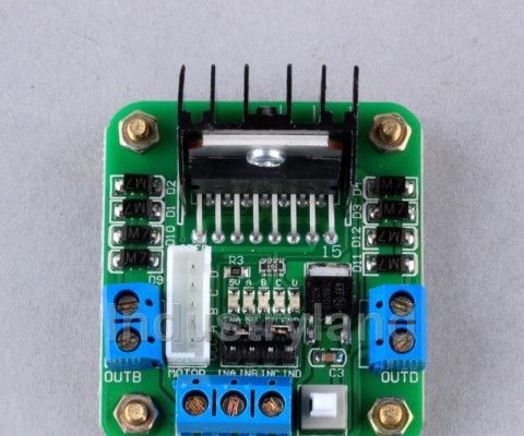 Arduino + L298 motor driver integrated