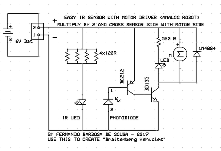 Build a Cheap and Easy IR Detector and Motor Driver for SUMO ROBOT