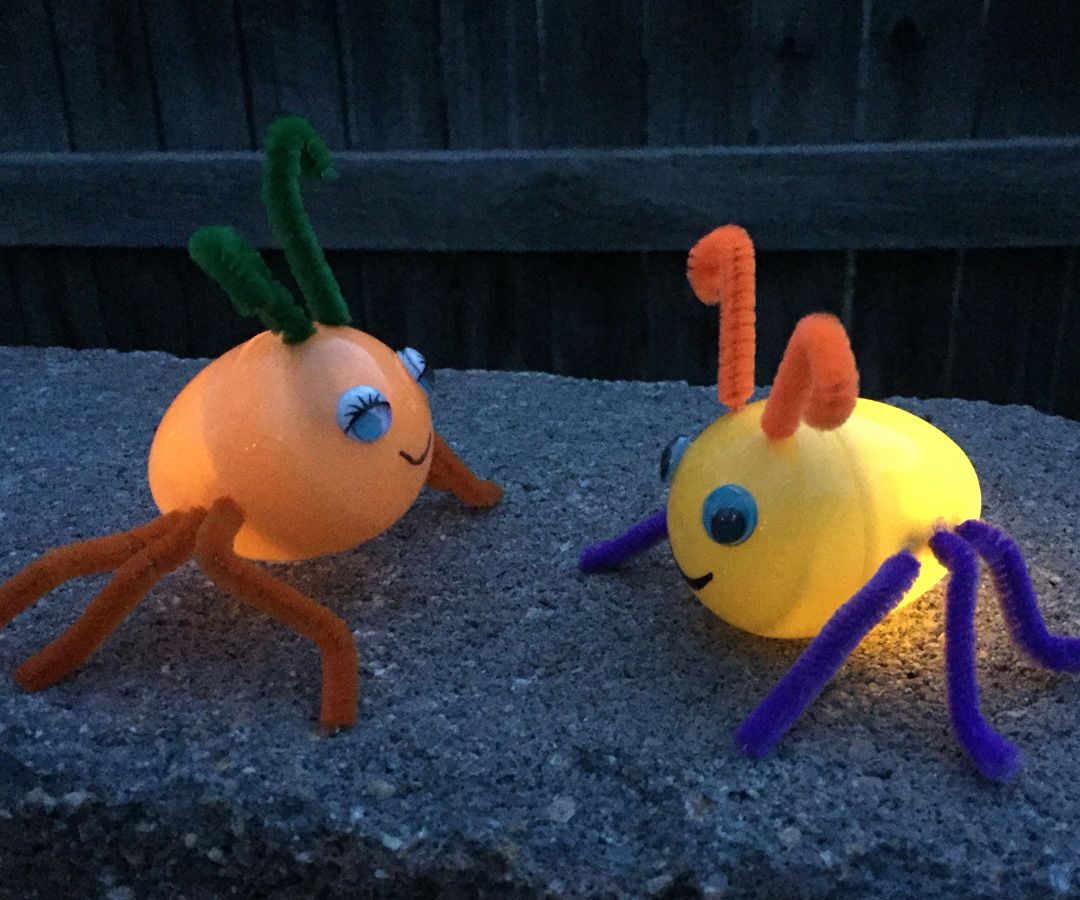 Plastic Egg Glow Bugs