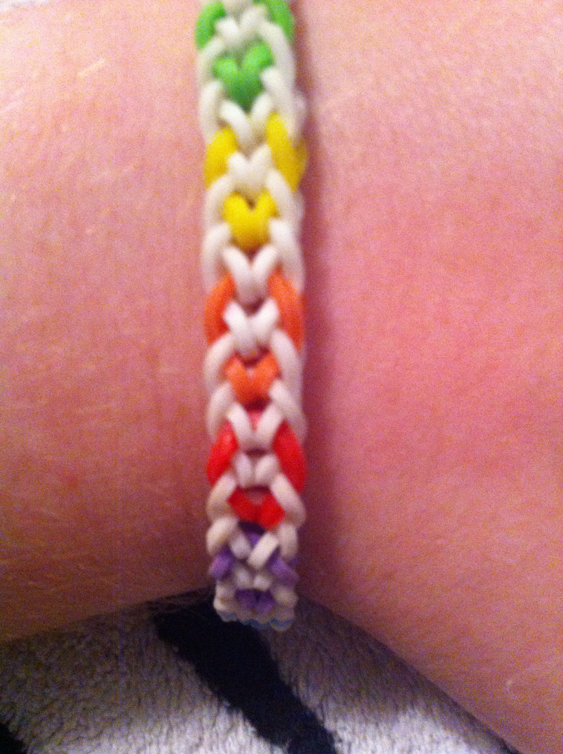 Rainbow Loom Inverted Fish Tail Bracelet
