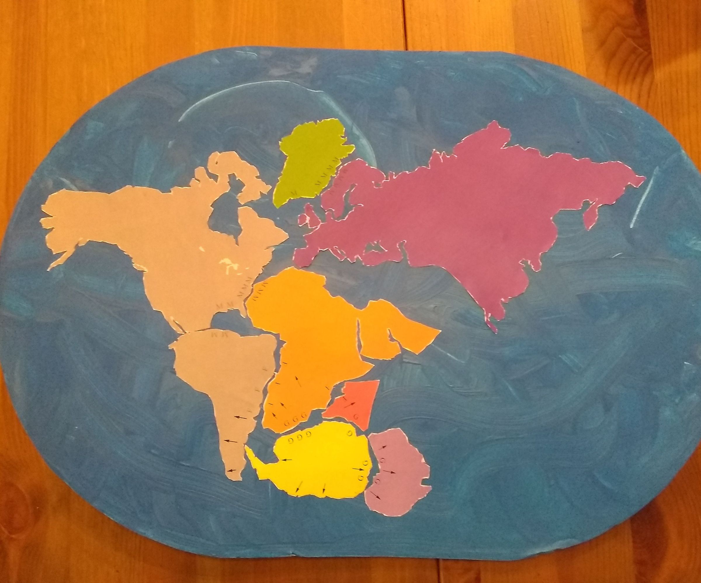 Pangaea Map for Education