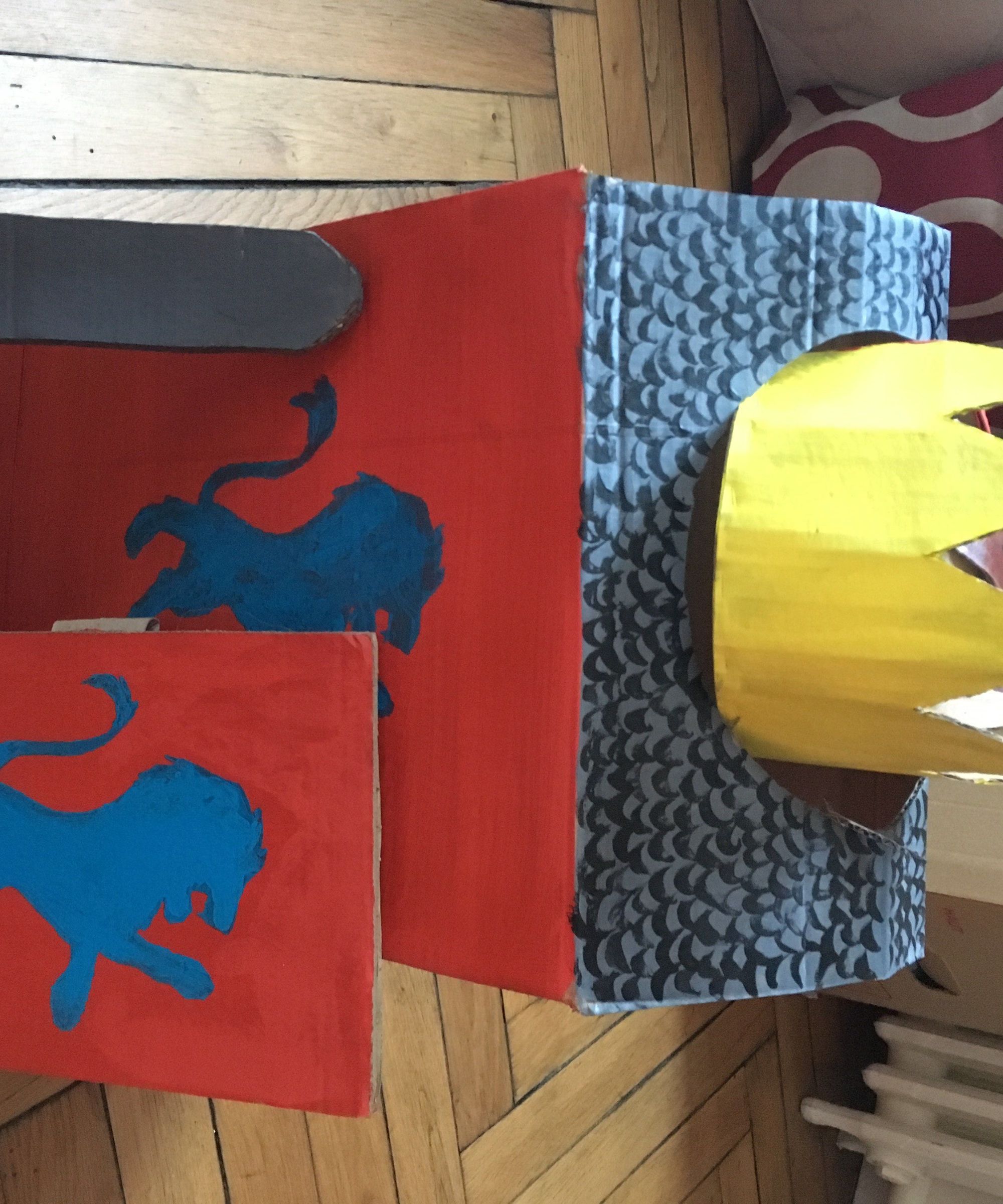 Cardboard Knight Costume
