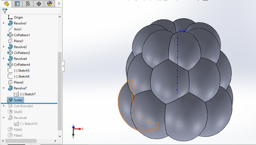 Shell Thickness and Scale