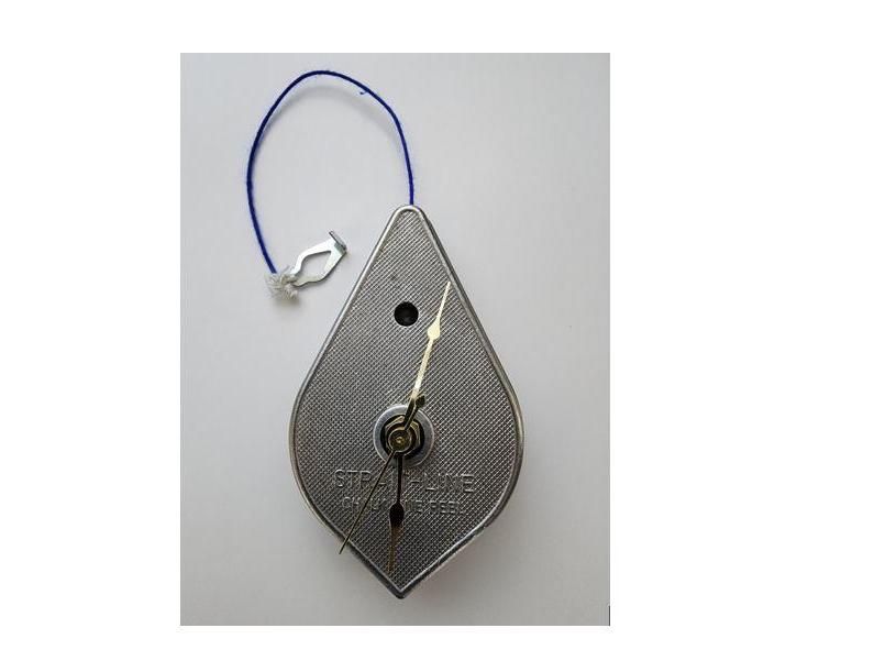 CHALK LINE REEL CLOCK