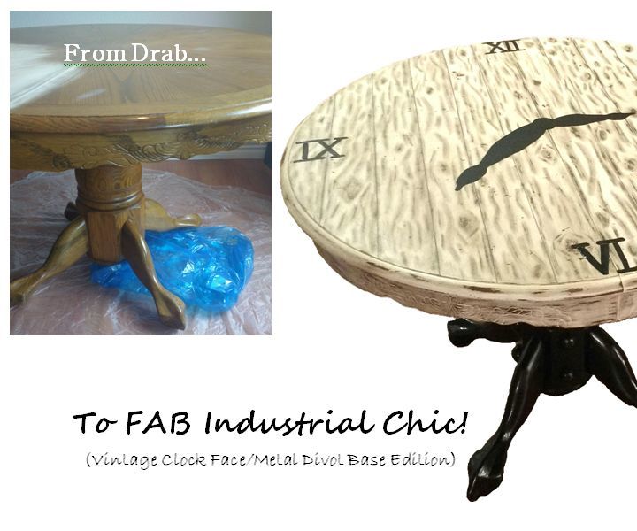 DIY Industrial Chic Table Transformation!