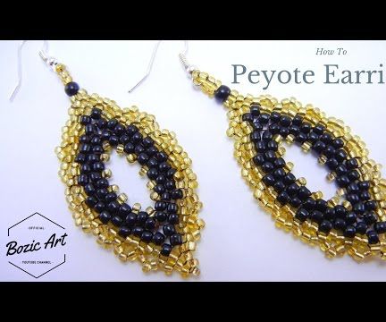 Peyote Earrings "Yellow Royal" | Beading Tutorial