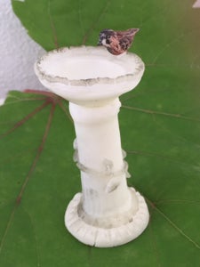 1:12 Scale Birdbath With Polymer Clay