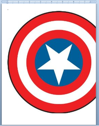 Captain America Shield Printable Captain America Shield Printable