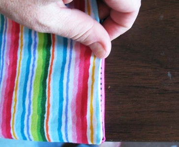Sew Backing Closed.  Insert in Bag!