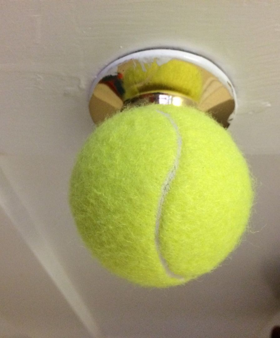 Easy Grip, Lock Disabling, Sporty Cool Kids Door Knob From a Tennis Ball