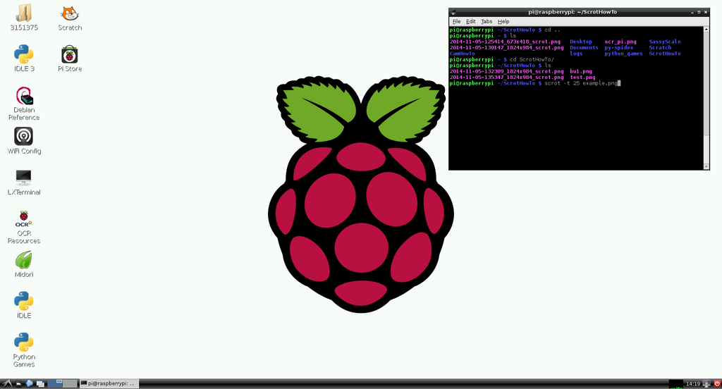 Raspbian Screenshots