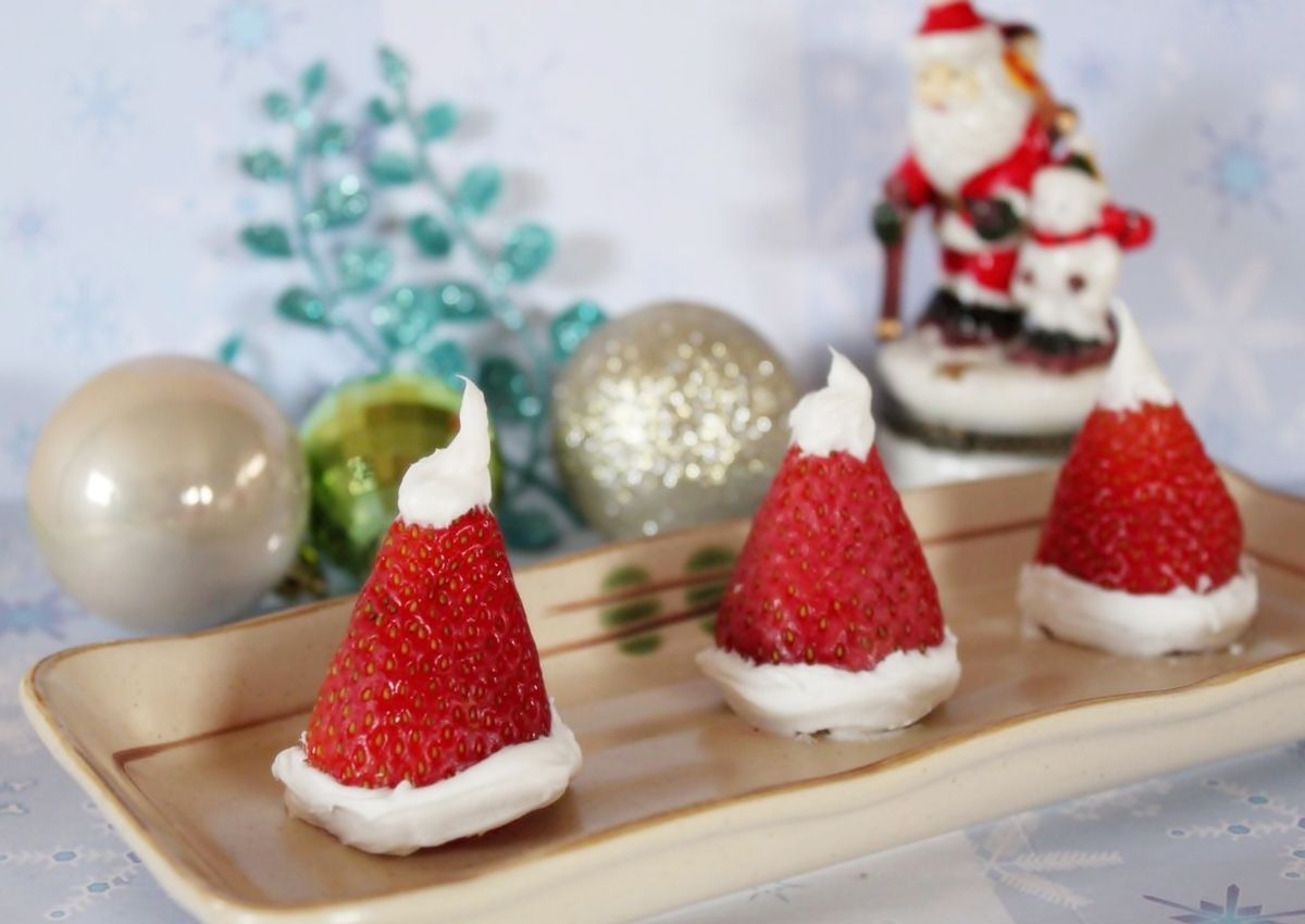 Strawberry Santa Hats