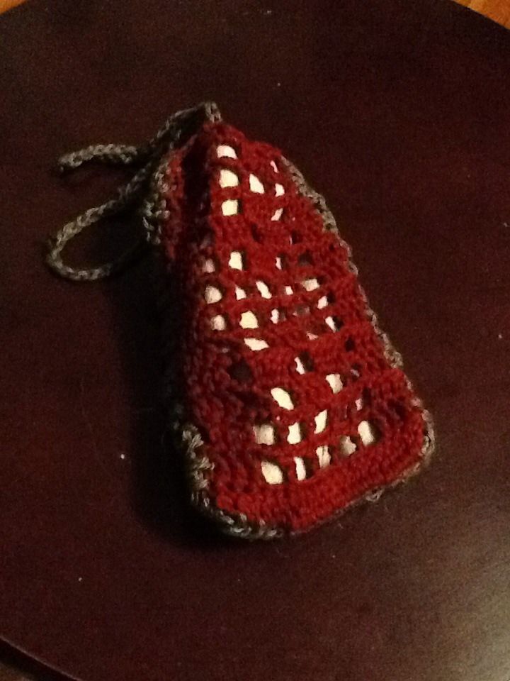 Fillet Crochet Glasses Case From Cleaning Cloth 