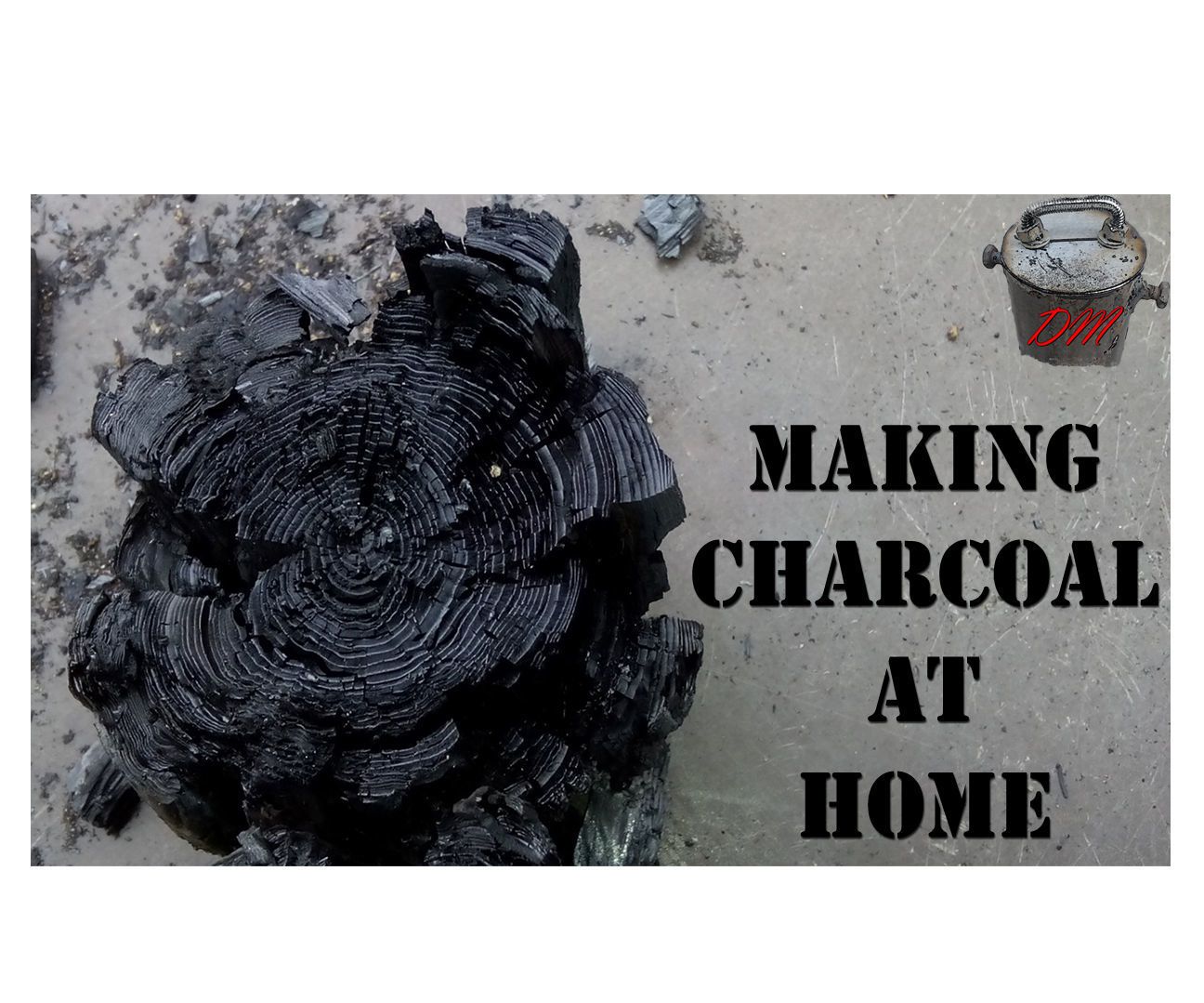 Making Charcoal at Home. Free DIY Fuel 