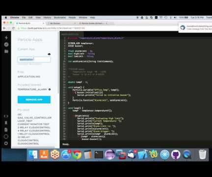 Particle Photon Temperature Alarm : 5 Steps - Instructables