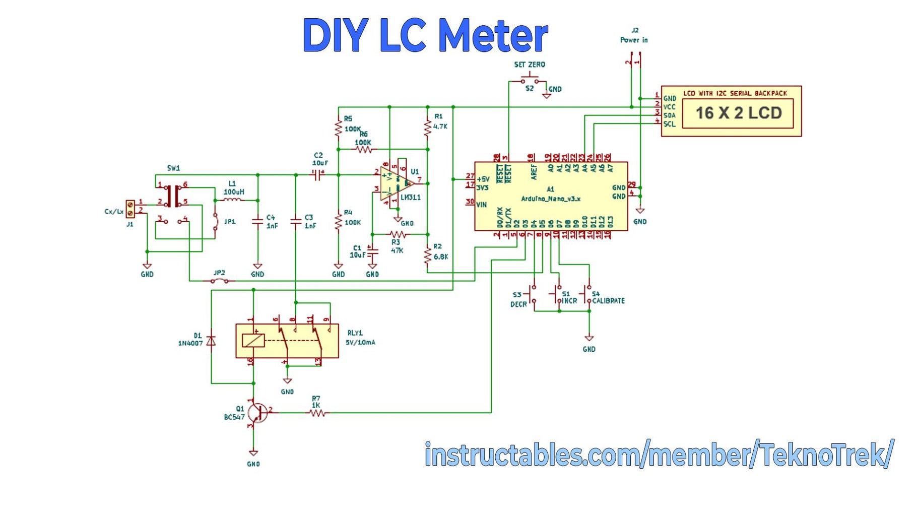 DIY Arduino LC Meter: Easy Inductance and Capacitance Measurement : 5 ...