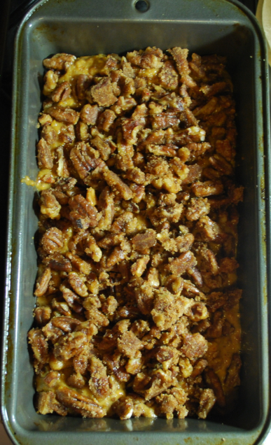 Spicy Orange Bourbon Sweet Potato Bread