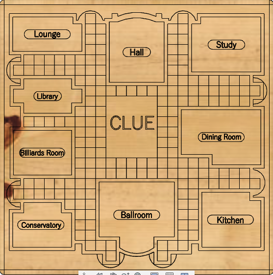 Clue Board Game Map