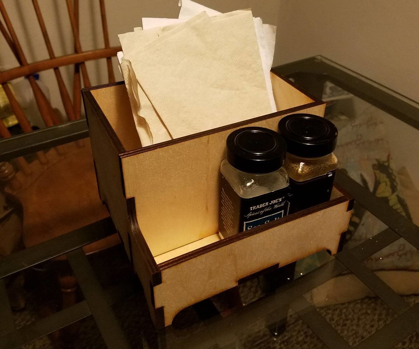 Laser Cut Napkin Holder