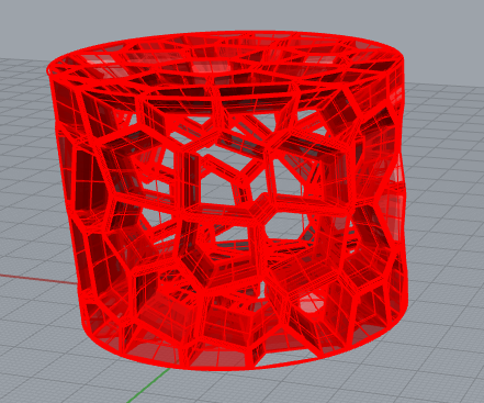 Lamp Shade - Voronoi Cylinder
