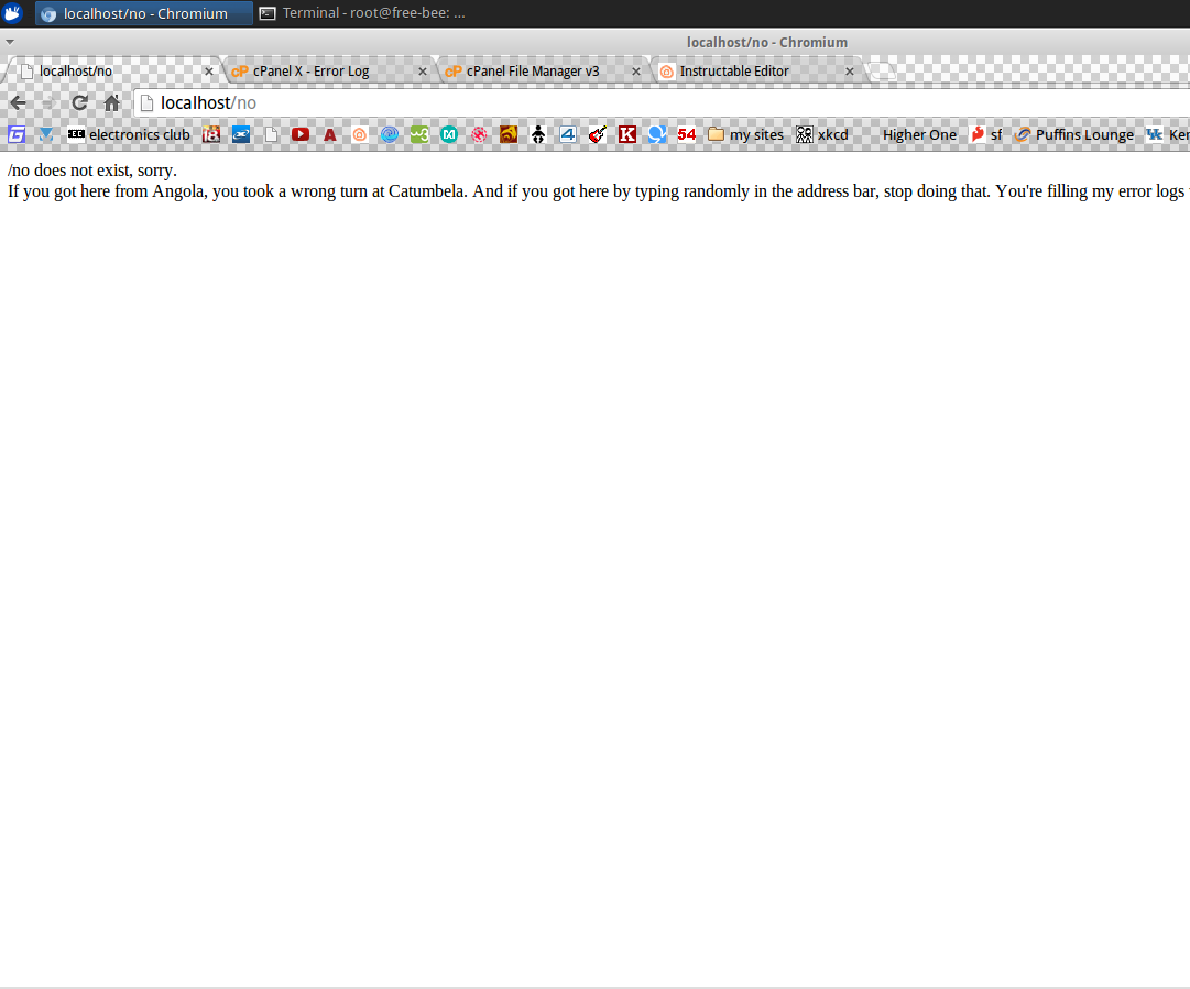 Custom 404 Error Page in PHP