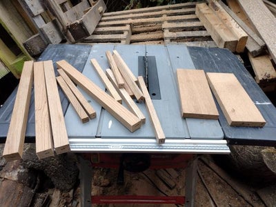 Preparing the Components - Smoothing and Trueing the Wood on the Thicknesser