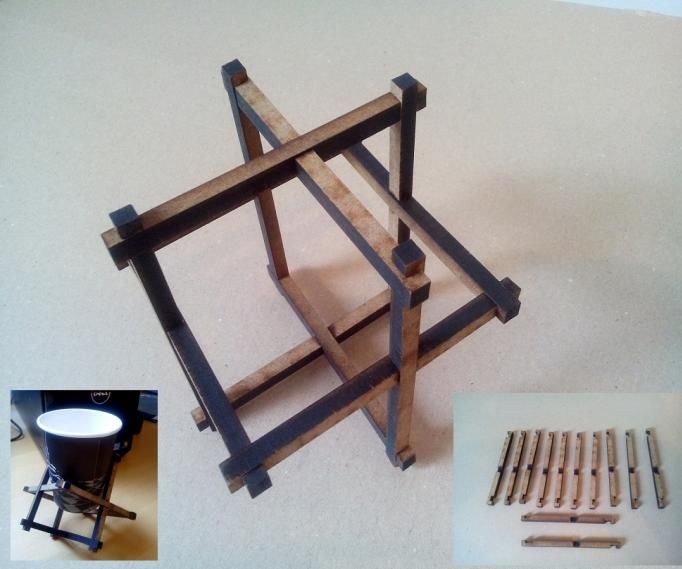 Lasercut interlock puzzle