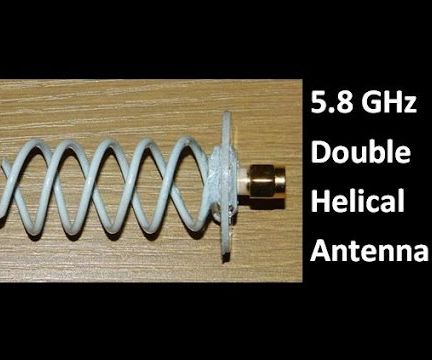 5 8 GHz Double Helical Antenna