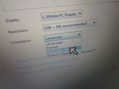 Changing Display Setting