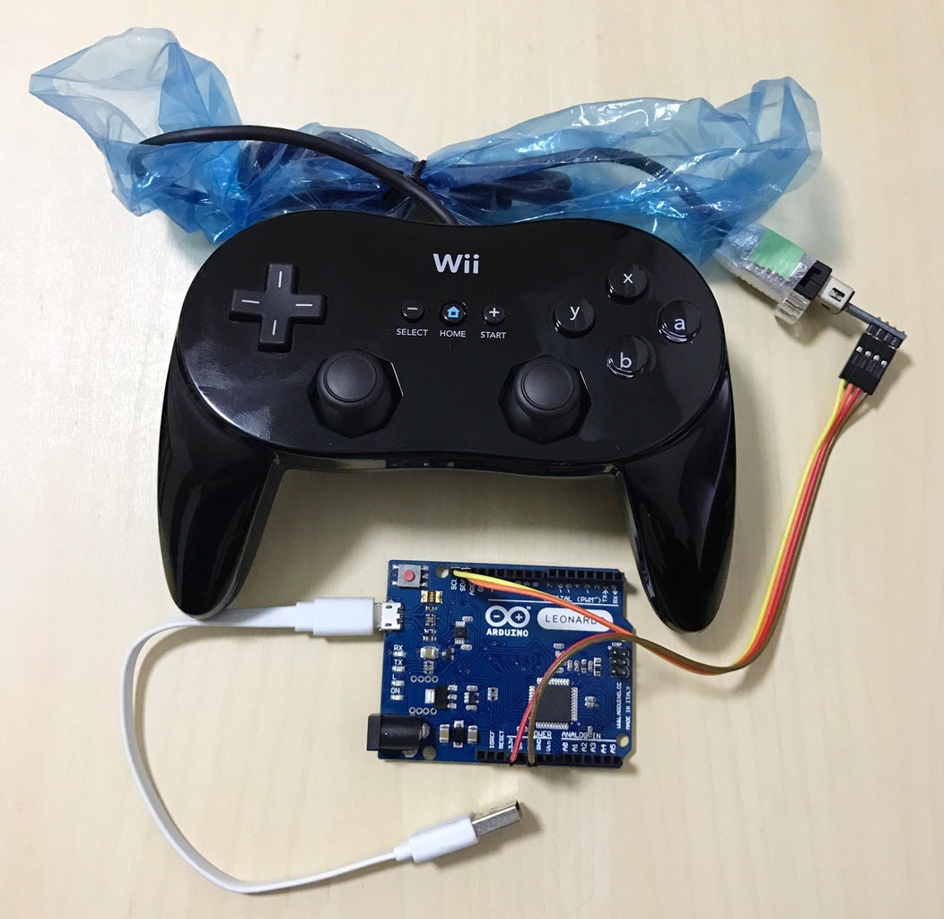 USB Gamepad Using Wii Classic Controller and Arduino Leonardo