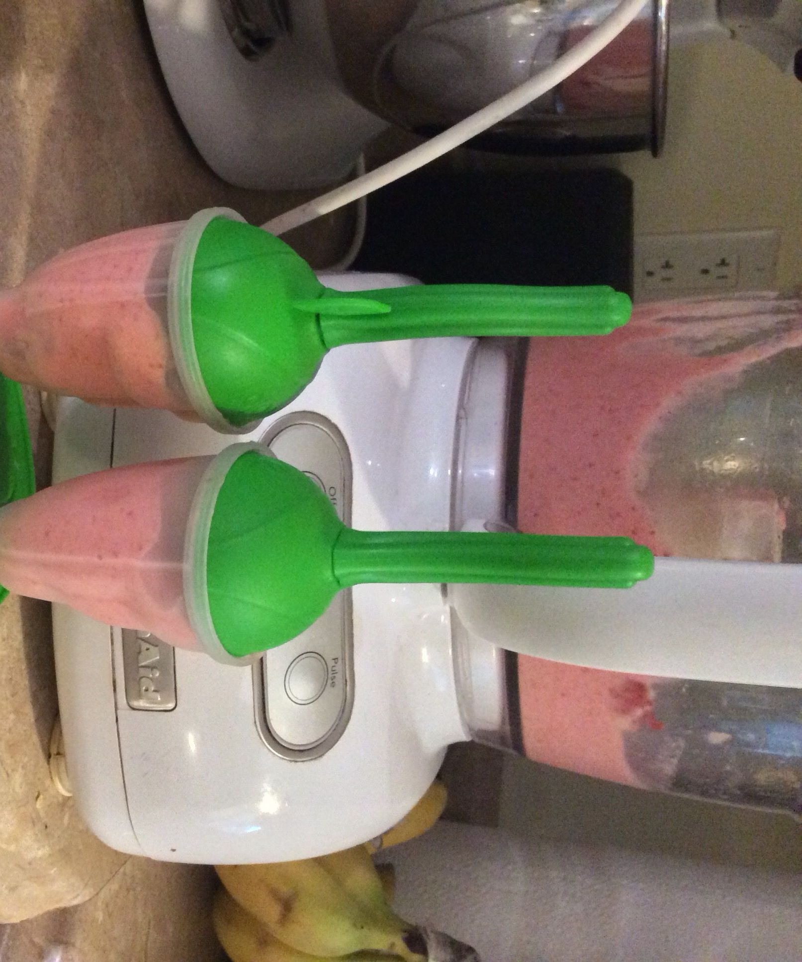 Fresh Strawberry Banana Popsicle
