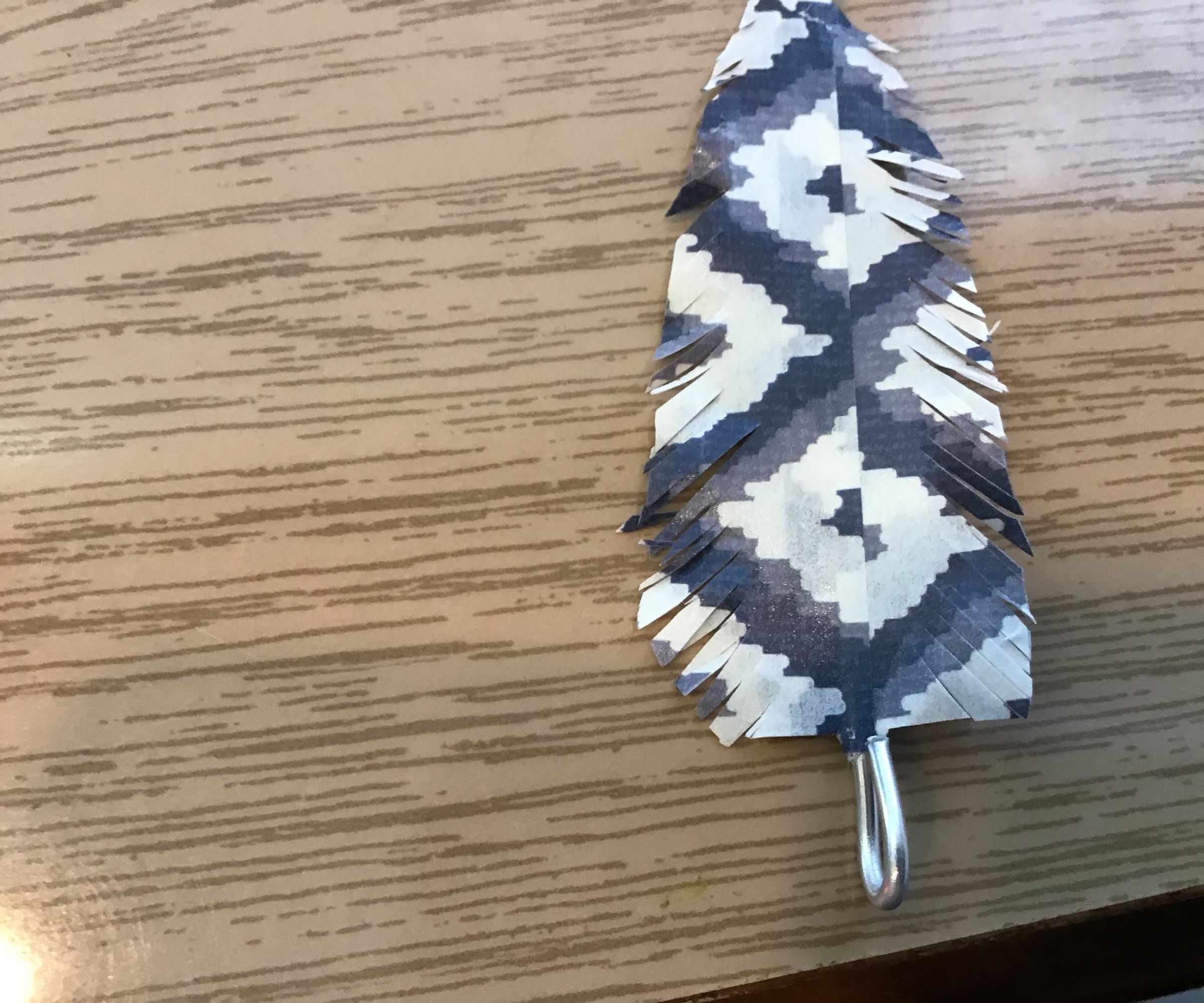 Easy Washi Tape Feathers!