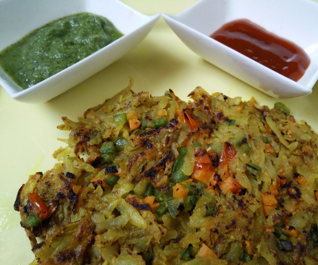 Potato Laccha Pancakes