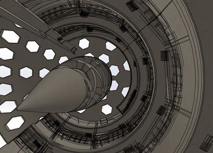 An Architectural Model of a Futuristic Subterranean Building