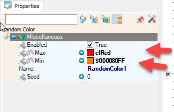 In Visuino Set Components