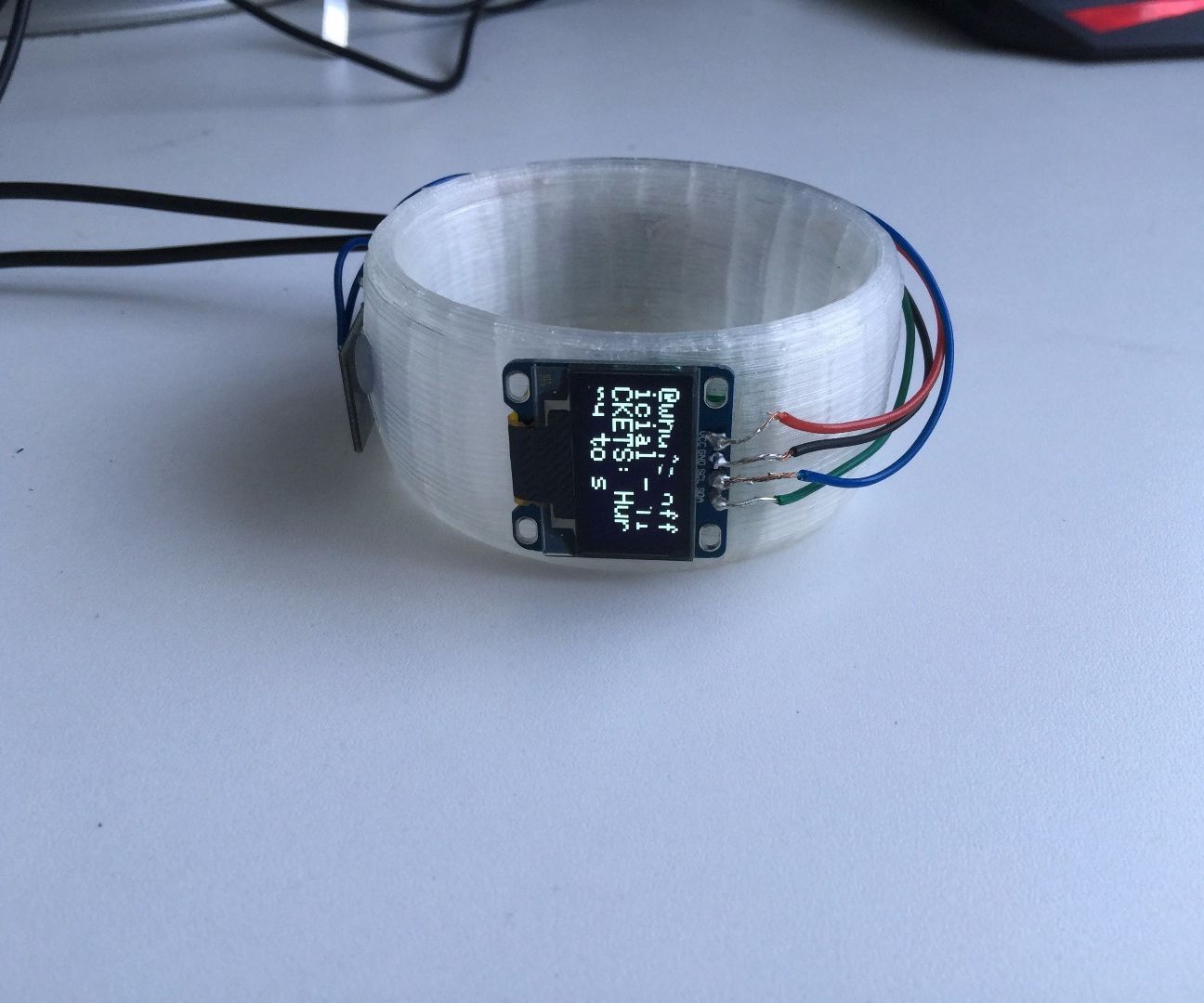 Arduino Based Twitter Feed Bracelet